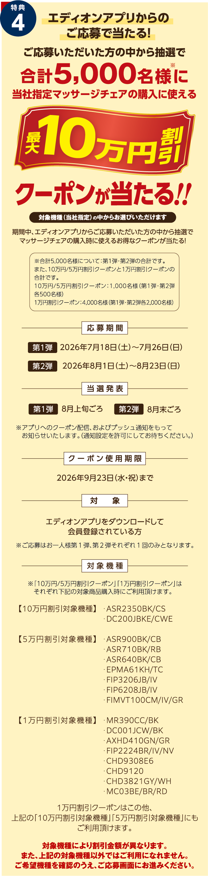 クーポンが当たるキャンペーン詳細